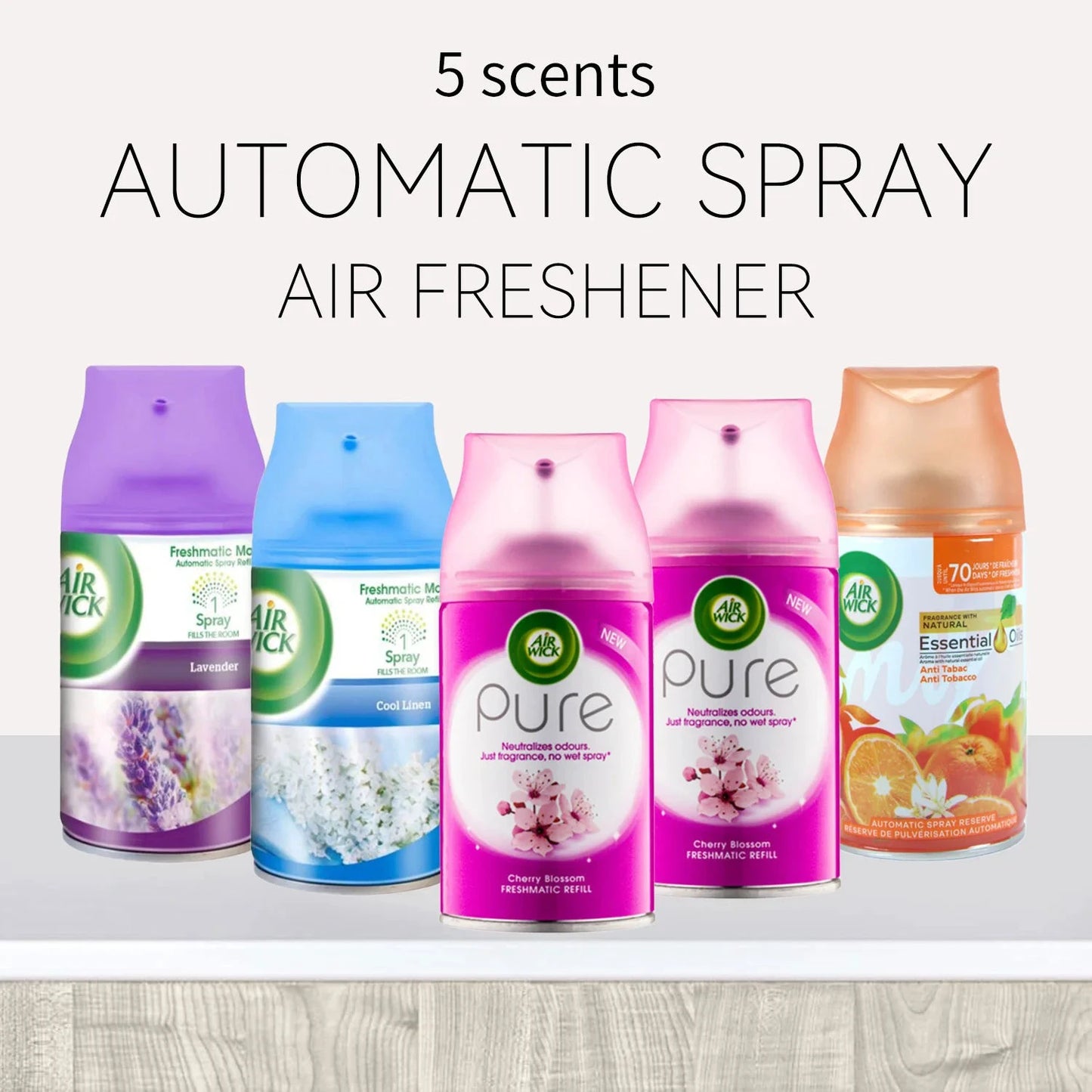 Automatic Spray Air Freshener Refill 2 Pack For Car Office by superior interior and more