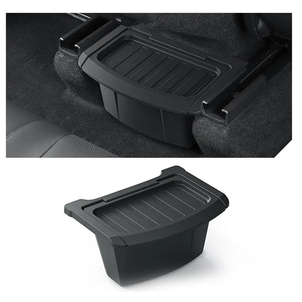 TPE Rear Seat Storage Box for Tesla MODEL Y Juniper Launch 2025-UP Organizer Center 2026 Bins Backseat Garbage Accessories