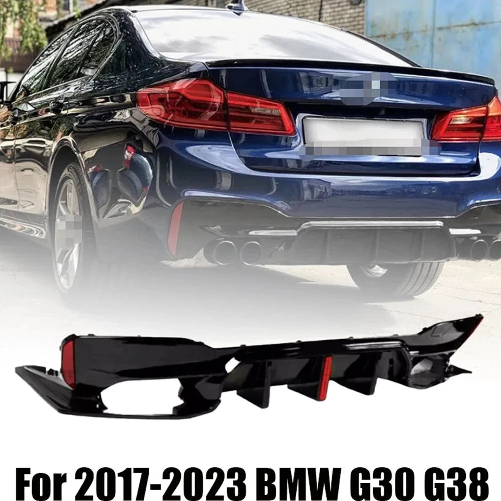 G30 G38 LED Rear Bumper Diffuser Lip Spoiler Kit M5 by superior interior and more