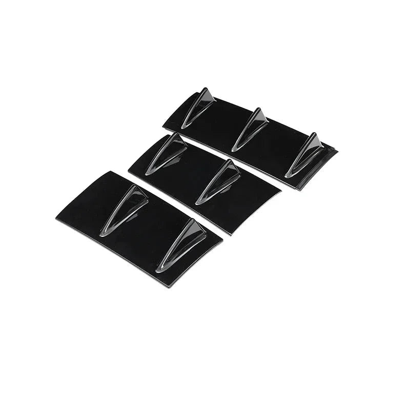 Universal Rear Bumper Spoiler Diffuser 7 Wing Shark Fin Lip by superior interior and more