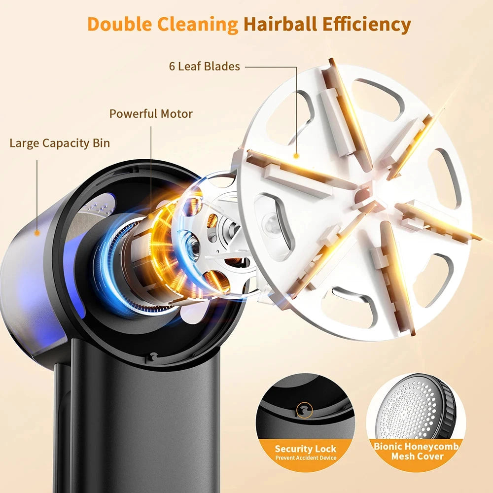ColdSky Rechargeable Fabric Shaver Electric Lint Remover With Digital Display by superior interior and more