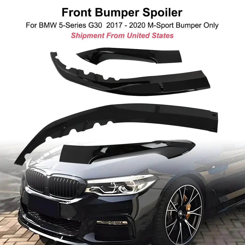 BMW 5 Series Front Bumper Spoiler Guard M Sport Lip Protect Panel