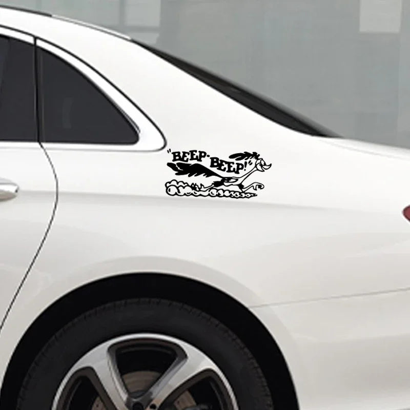 Road Runner Car Sticker Decal For Laptop And Vehicle Interior