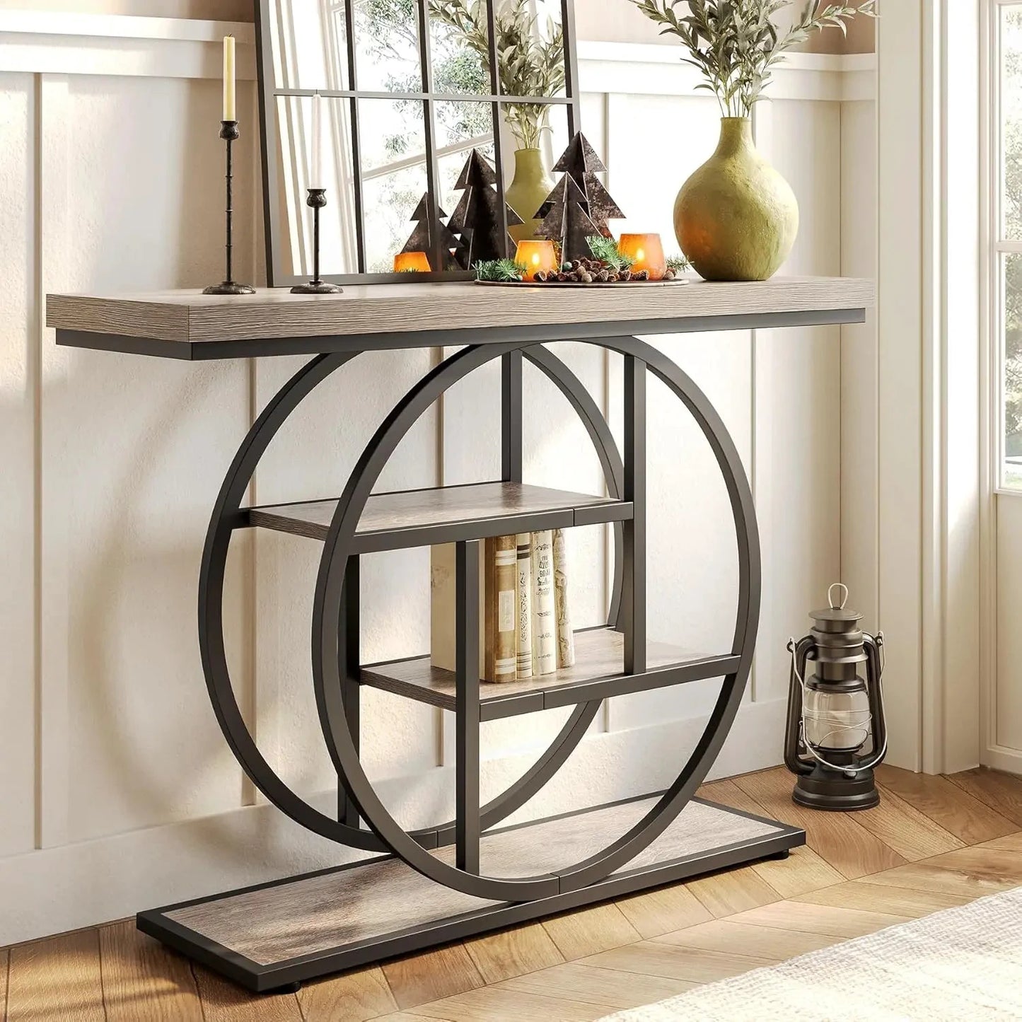 XMSJ Console Table 4 Tier Entryway Sofa Hallway Farmhouse Living Room by superior interior and more