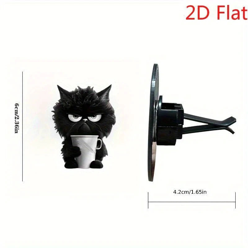 NONECN Cat Car Air Freshener 2D Acrylic Vent Clip Aromatherapy by superior interior and more