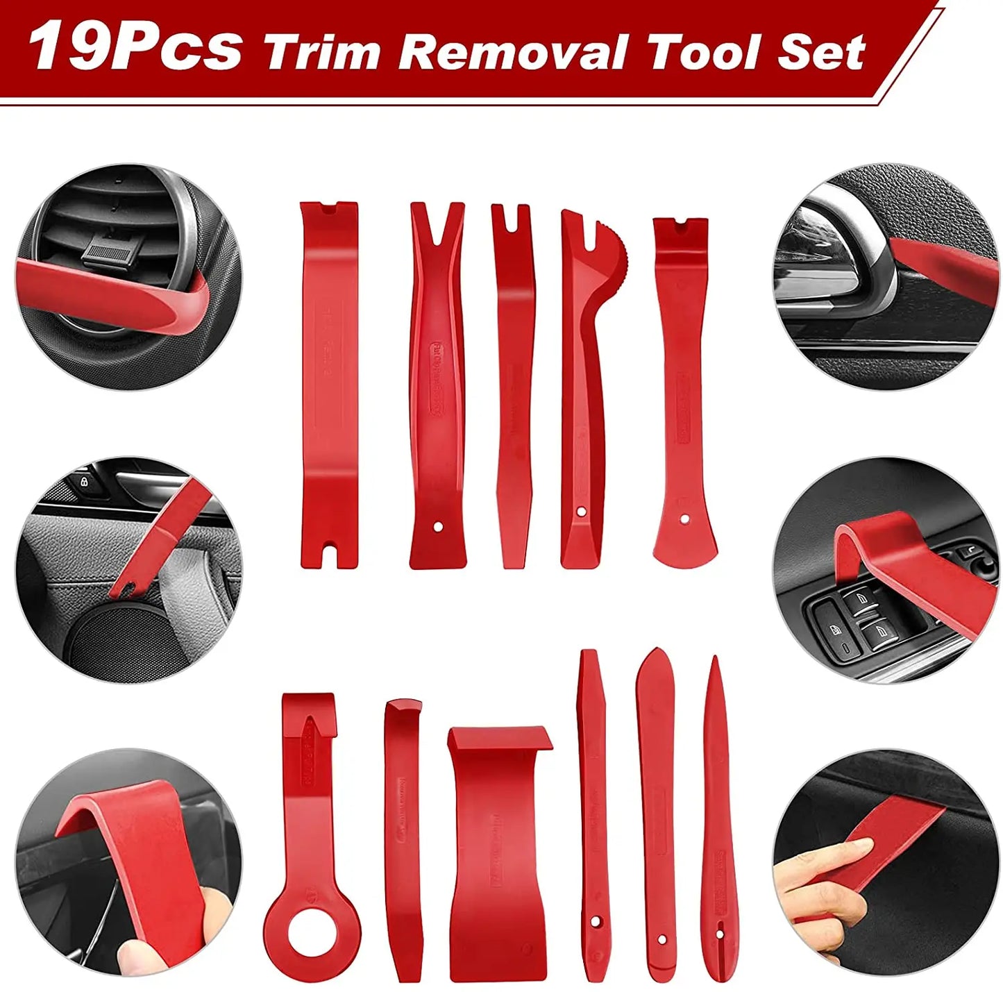 JOIGVFNHign 38Pcs Car Interior Trim Removal Tool Kit for Auto Panels