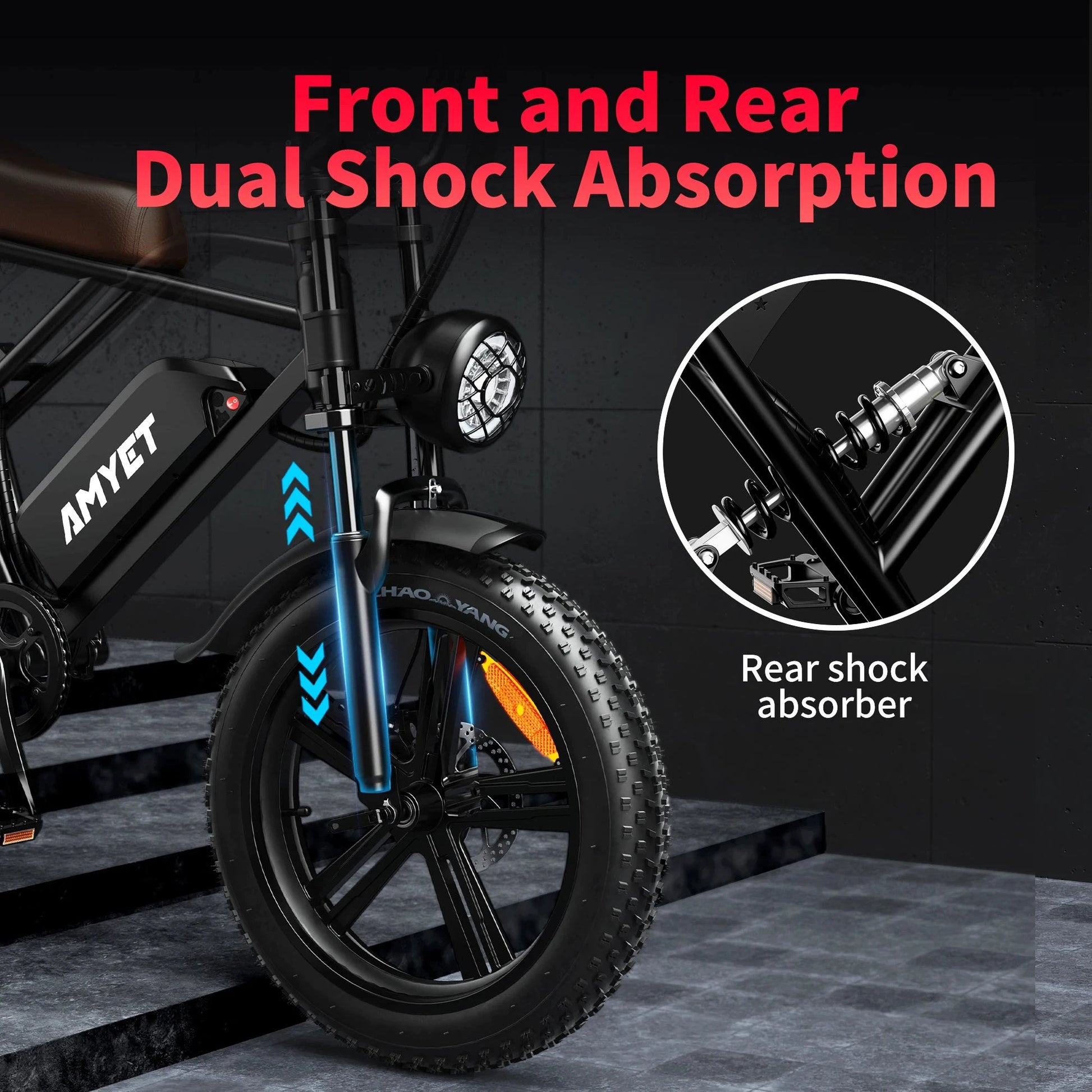 AMYET G60 1000W Electric Mountain Bike 48V 20Ah Ebike by superior interior and more