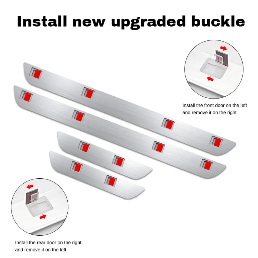 Hign-concerned Car Door Sill Plate LED Lights Auto-Sensing Door Lamp