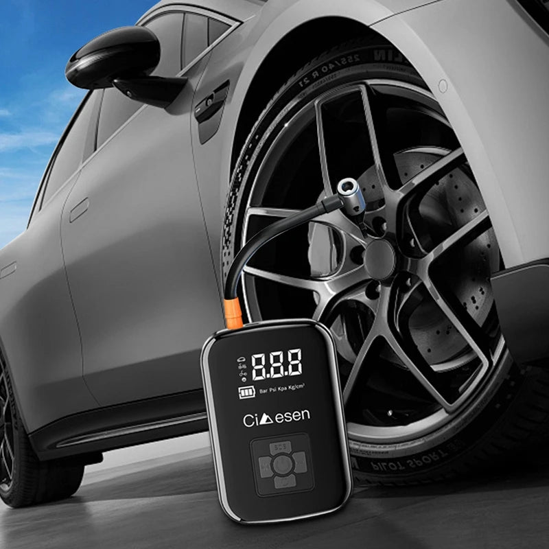 HELLOLEIBOOH Wireless Car Air Pump 150 PSI Portable Tire Inflator