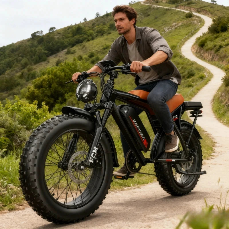 ZEFIORA Electric Bicycle 2000W Ebike With Phone Holder by superior interior and more