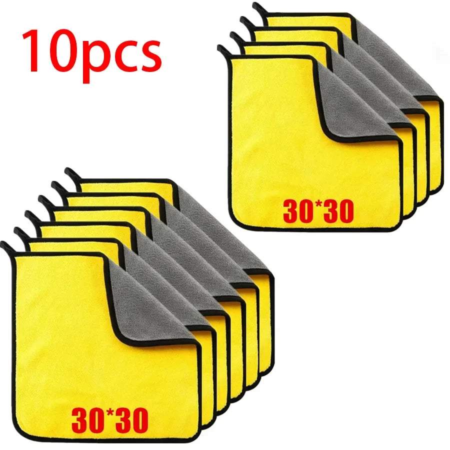 High Concerned Chemical Microfiber Car Cleaning Towels Double Layer Drying