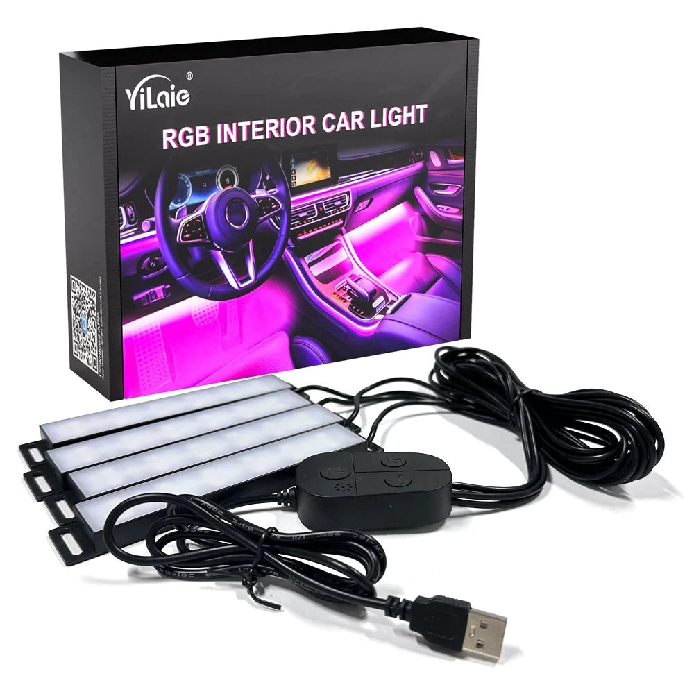 Yilaie Car Interior Ambient Neon LED Foot Well Light by superior interior and more