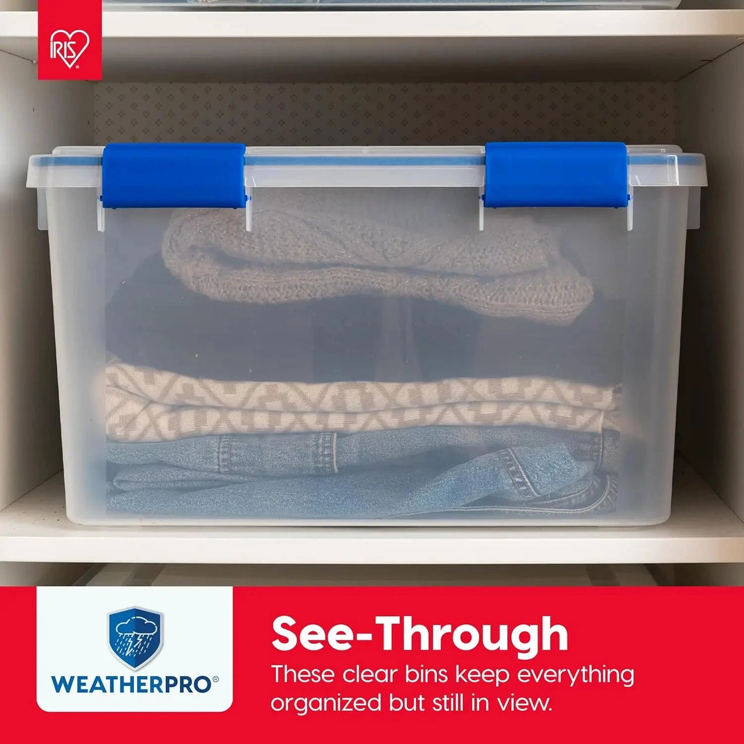 XMSJ WeatherPro Storage Bins With Lids Stackable Weathertight by superior interior and more