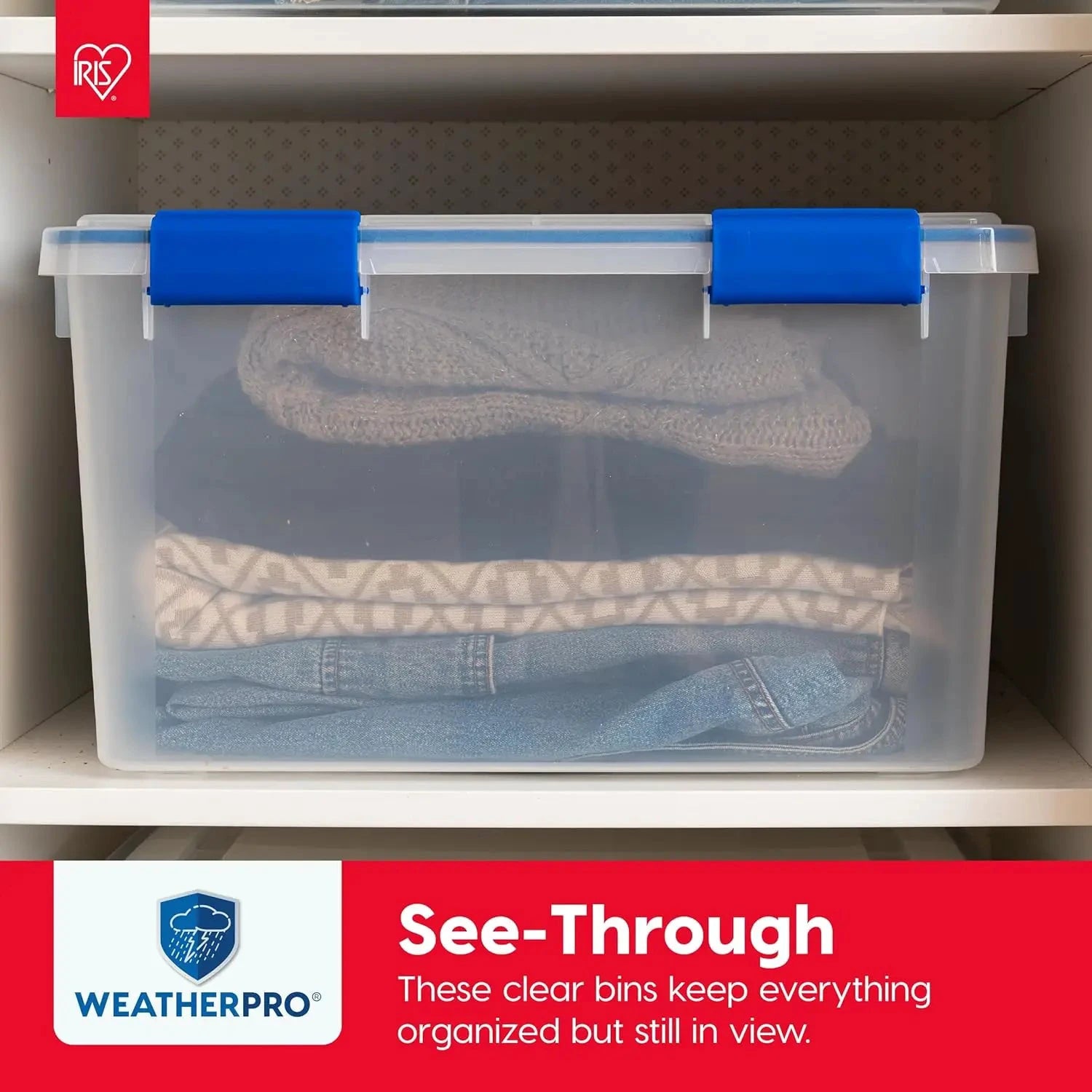 XMSJ WeatherPro Storage Bins With Lids Stackable Weathertight by superior interior and more