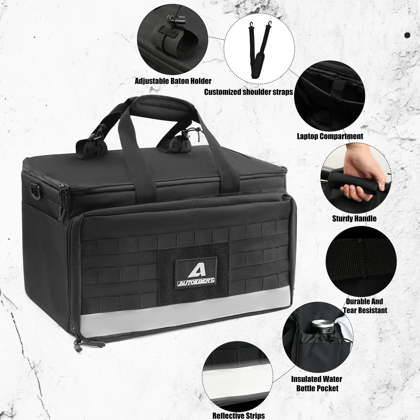 XUKEY Patrol Bag Organizer For Car Front Seat Tactical Gear by superior interior and more