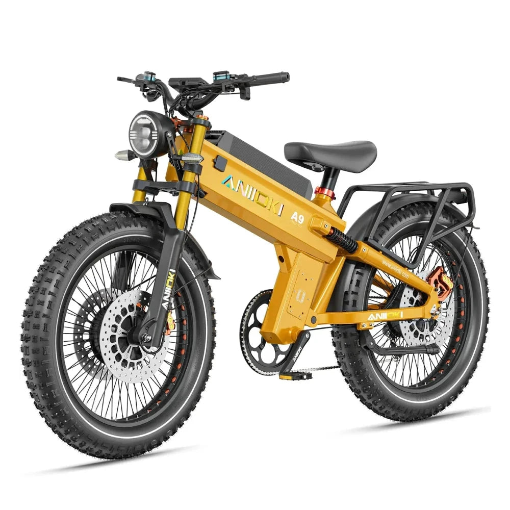 Electric Bike 6000W Peak Motor AWD Fat Tire Suspension Fork by superior interior and more