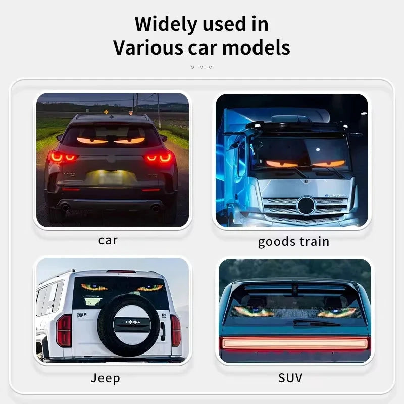 Devil Eye LED Animation Screen Light For Car Windshield USB Plug In Text Display by superior interior and more