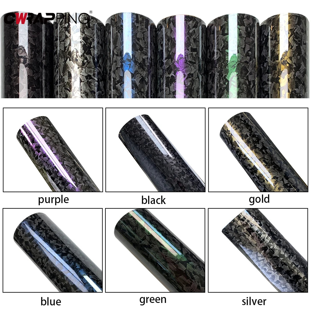 Carbon Fiber Vinyl Wrap Film For Cars Self Adhesive Sticker