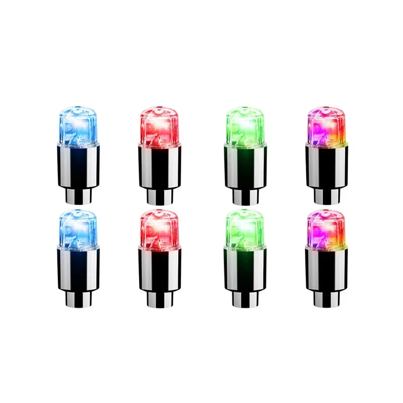High-concerned LED Tire Valve Cap Lights For Cars Motorcycles Bicycles