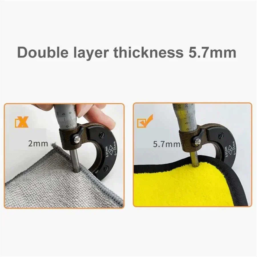 High Concerned Chemical Microfiber Car Cleaning Towels Double Layer Drying