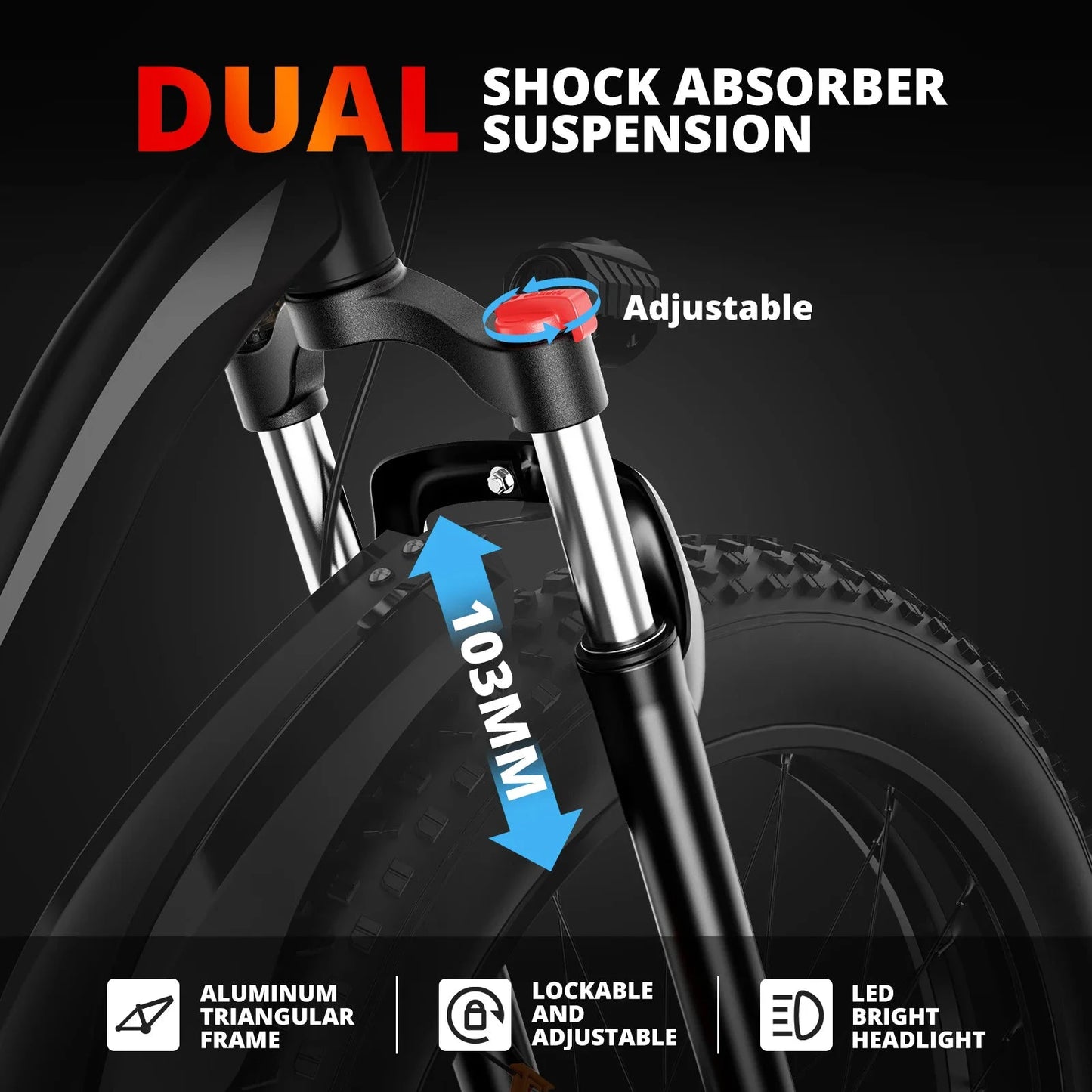 Amyet EB26 Electric Bike 1500W Peak 48V 15Ah Fat Tire Mountain by superior interior and more