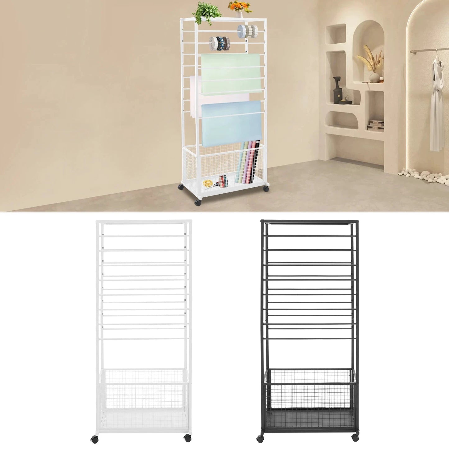 Modern Ribbon Organizer Rack For Craft And Gift Storage by superior interior and more