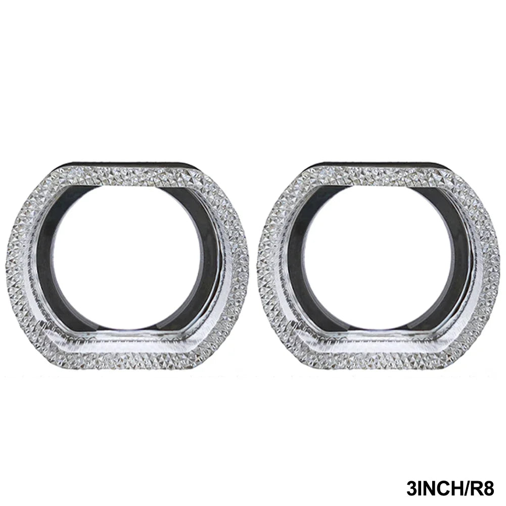 5D Crystal Angel Eyes LED Halo Rings for Headlights