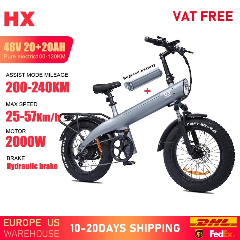 HX Q3 Electric Mountain Bike 2000W 48V 20Ah For Adults by superior interior and more