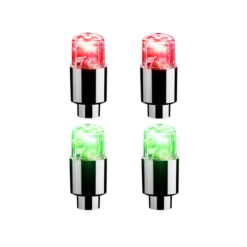 High-concerned LED Tire Valve Cap Lights For Cars Motorcycles Bicycles
