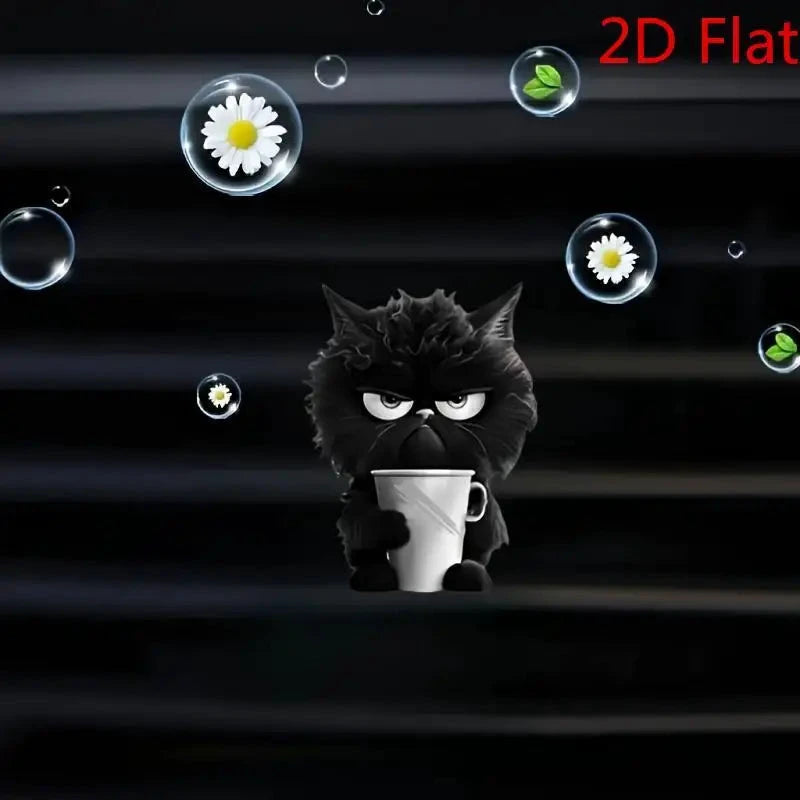 NONECN Cat Car Air Freshener 2D Acrylic Vent Clip Aromatherapy by superior interior and more