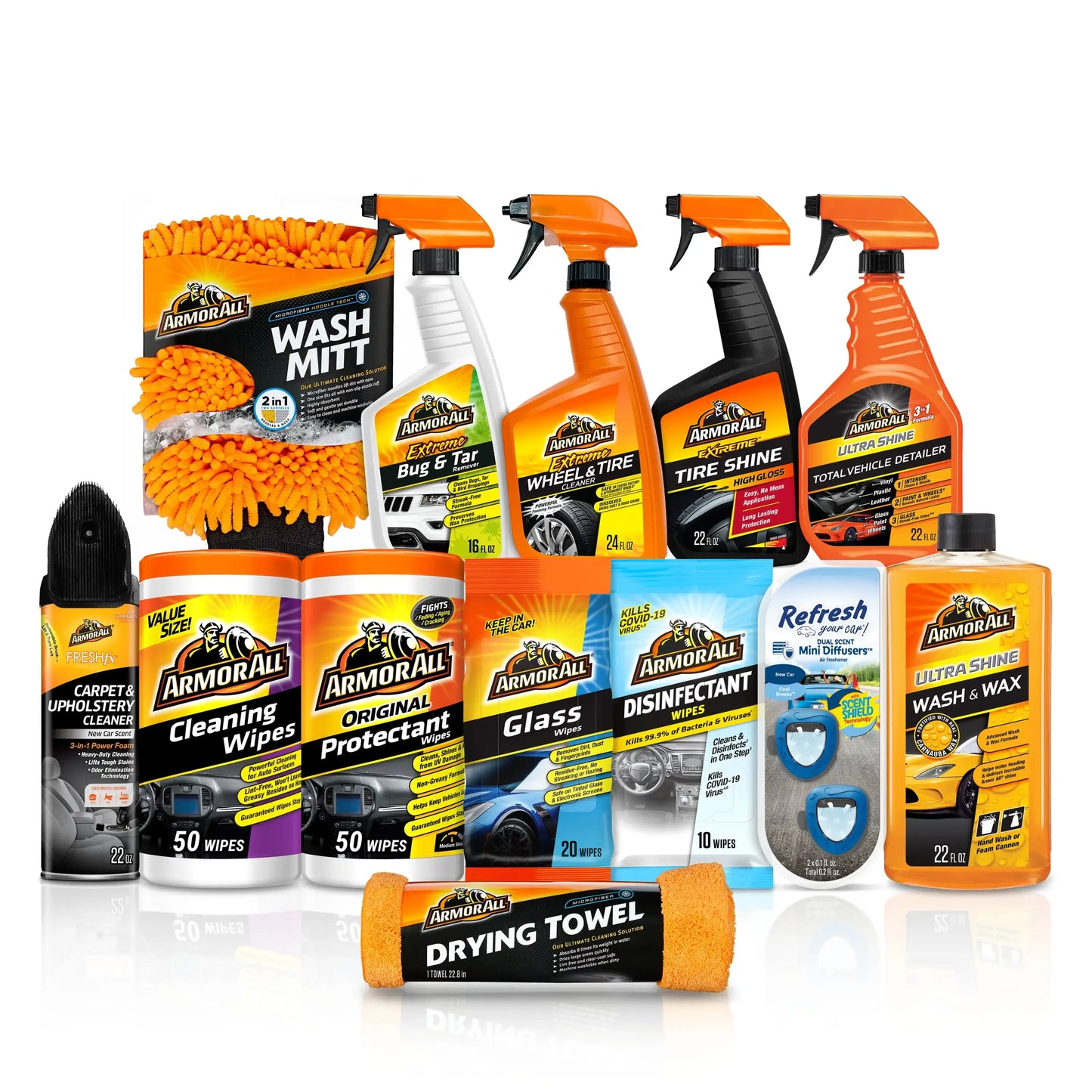 Car Care 13 Piece Wash Kit Exterior Interior Protection