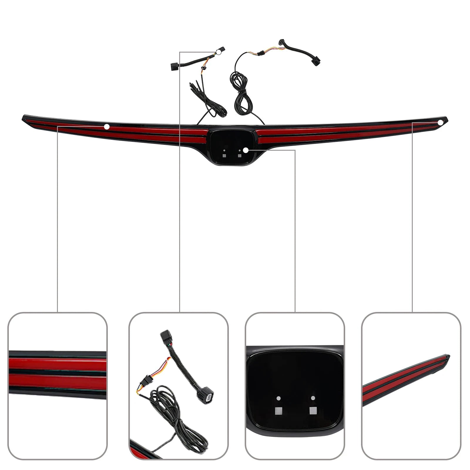Bymaocar Rear Trunk LED Tail Light Bar For Honda CRV Left Right by superior interior and more