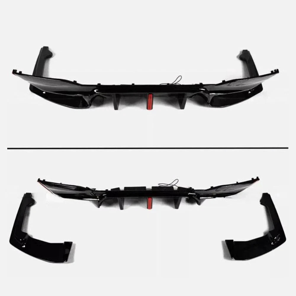 G30 G38 LED Rear Bumper Diffuser Lip Spoiler Kit M5 by superior interior and more