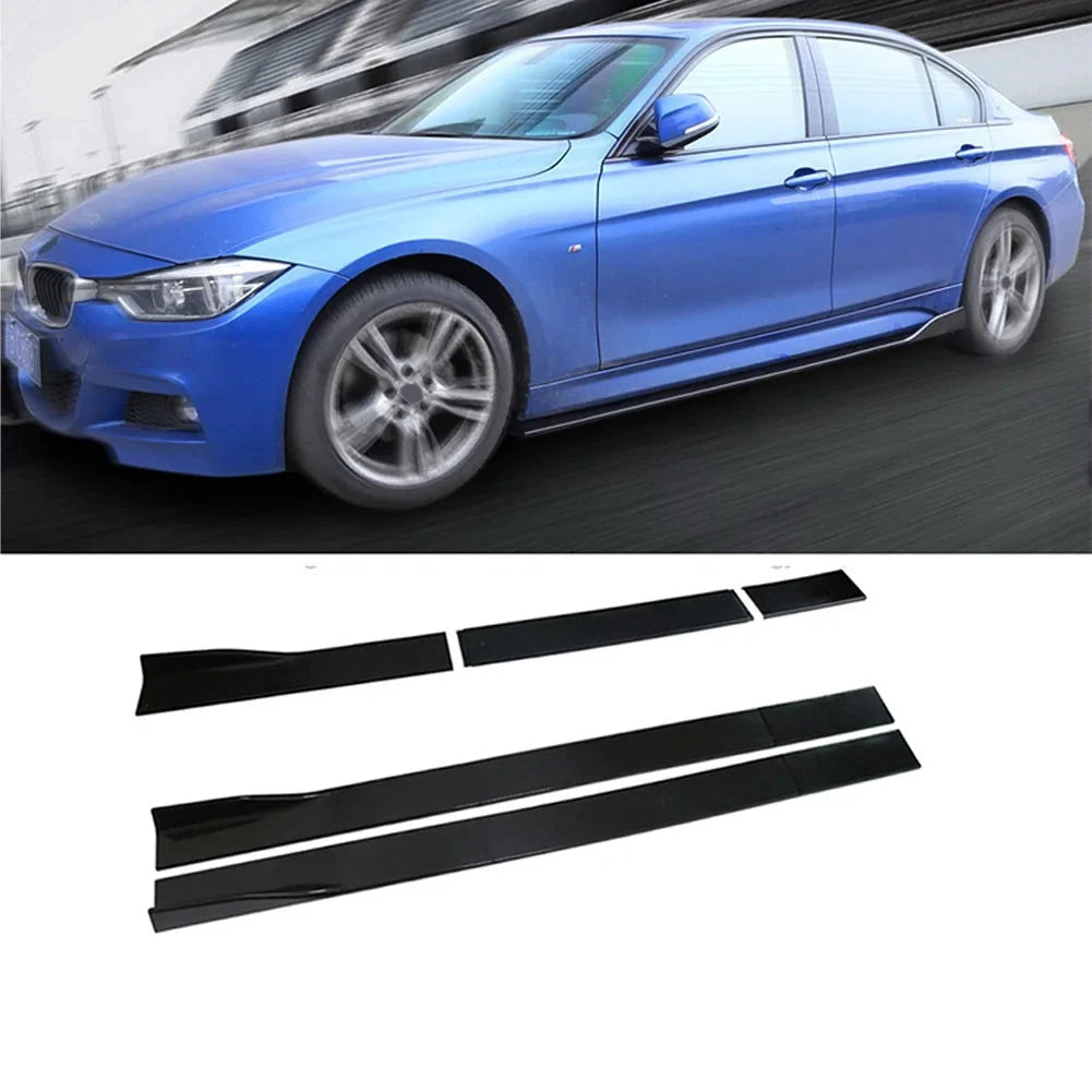 Front Bumper Lip Splitter Kit With Side Skirts For Sedans by superior interior and more