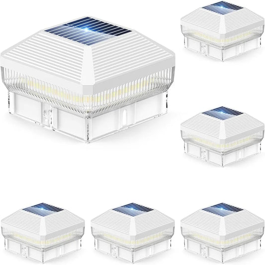 KPSTEK Solar Post Cap Lights For Wood And Vinyl Posts