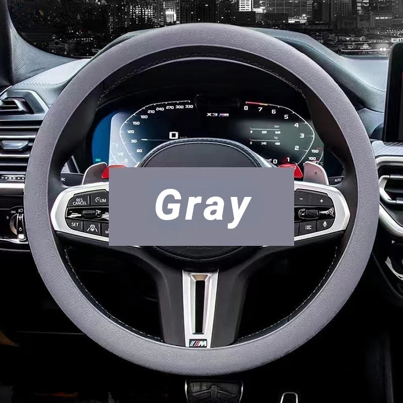 Anti-Slip Silicone Steering Wheel Cover Universal Fit