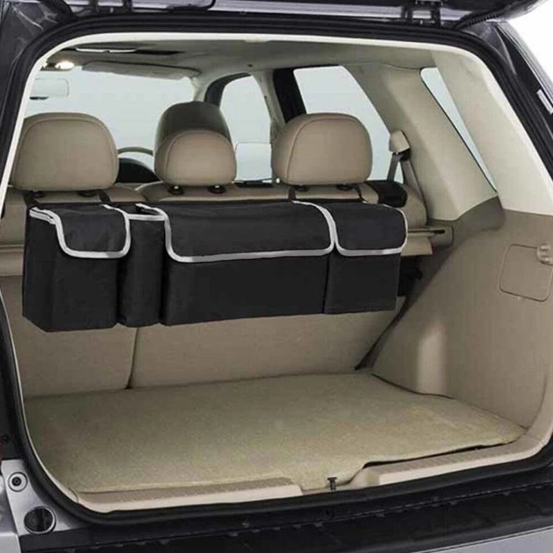 Car Trunk Organizer Oxford Interior Accessories Back Seat Storage Bag 4 Pocket