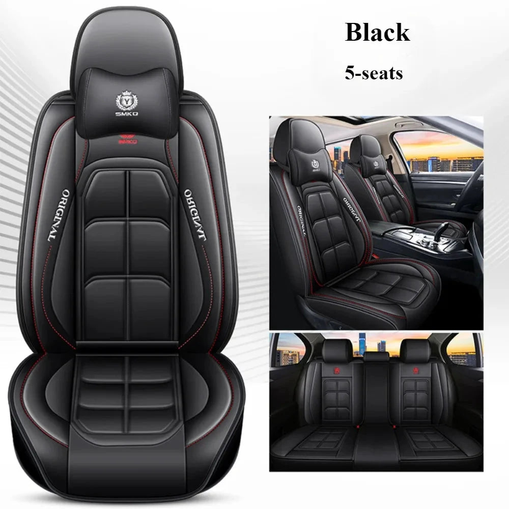 NONECN Comfort Edition Five Seat PU Leather Seat Covers by superior interior and more