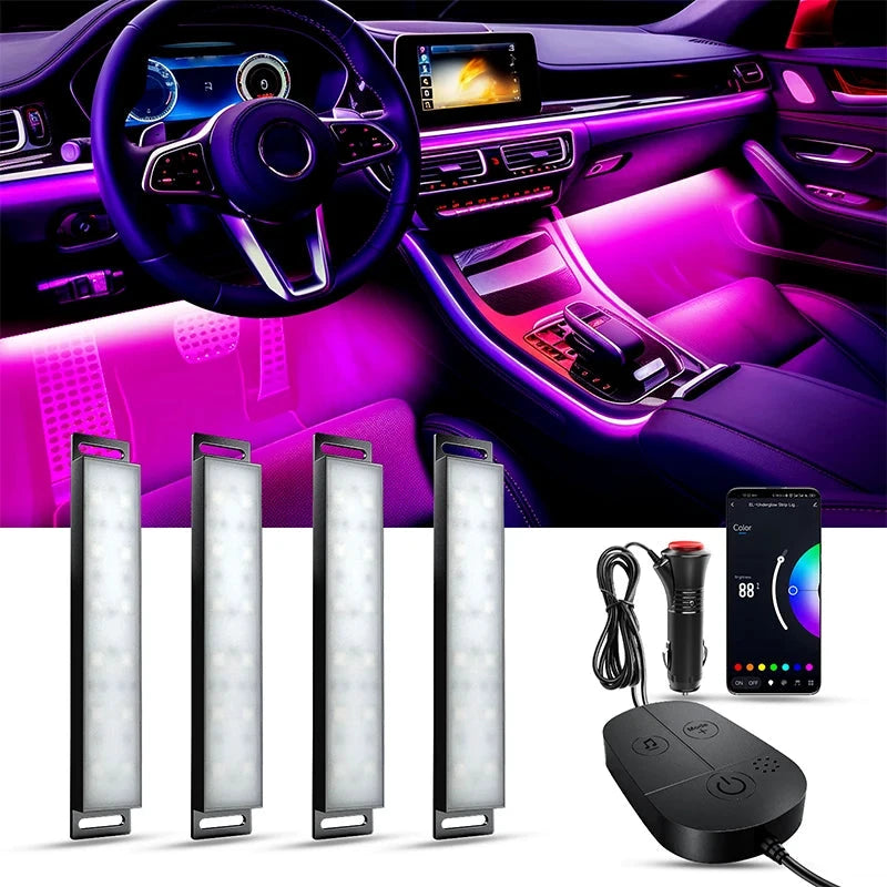 Yilaie Car Interior Ambient Neon LED Foot Well Light by superior interior and more