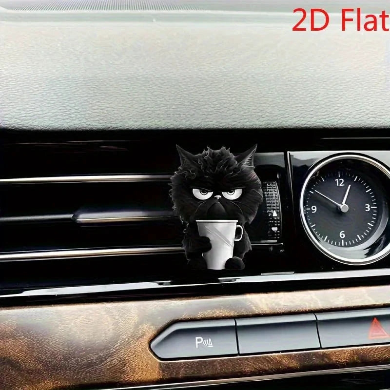 NONECN Cat Car Air Freshener 2D Acrylic Vent Clip Aromatherapy by superior interior and more