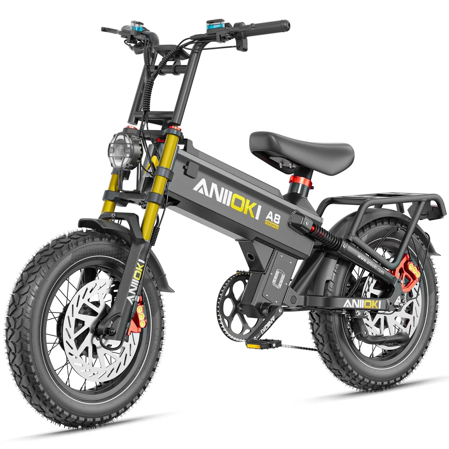 A8 Pro Max AWD Electric Fat Tire Bike 52V70Ah Battery by superior interior and more