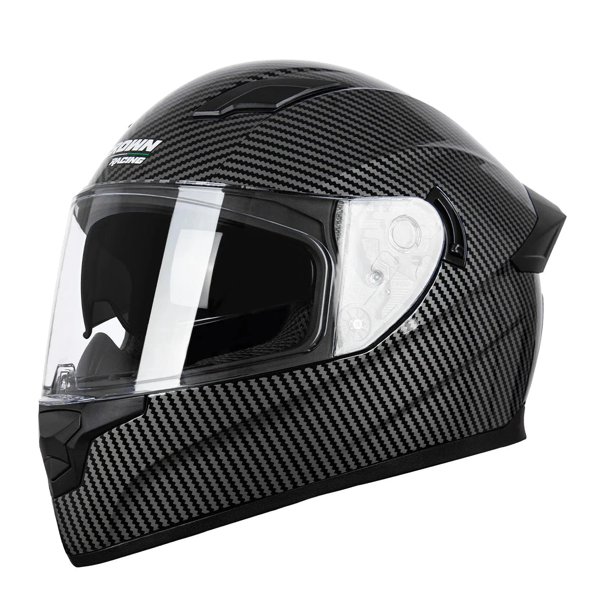 Rock Rufi Full Face Motorcycle Helmet Dual Lens DOT Certified by superior interior and more