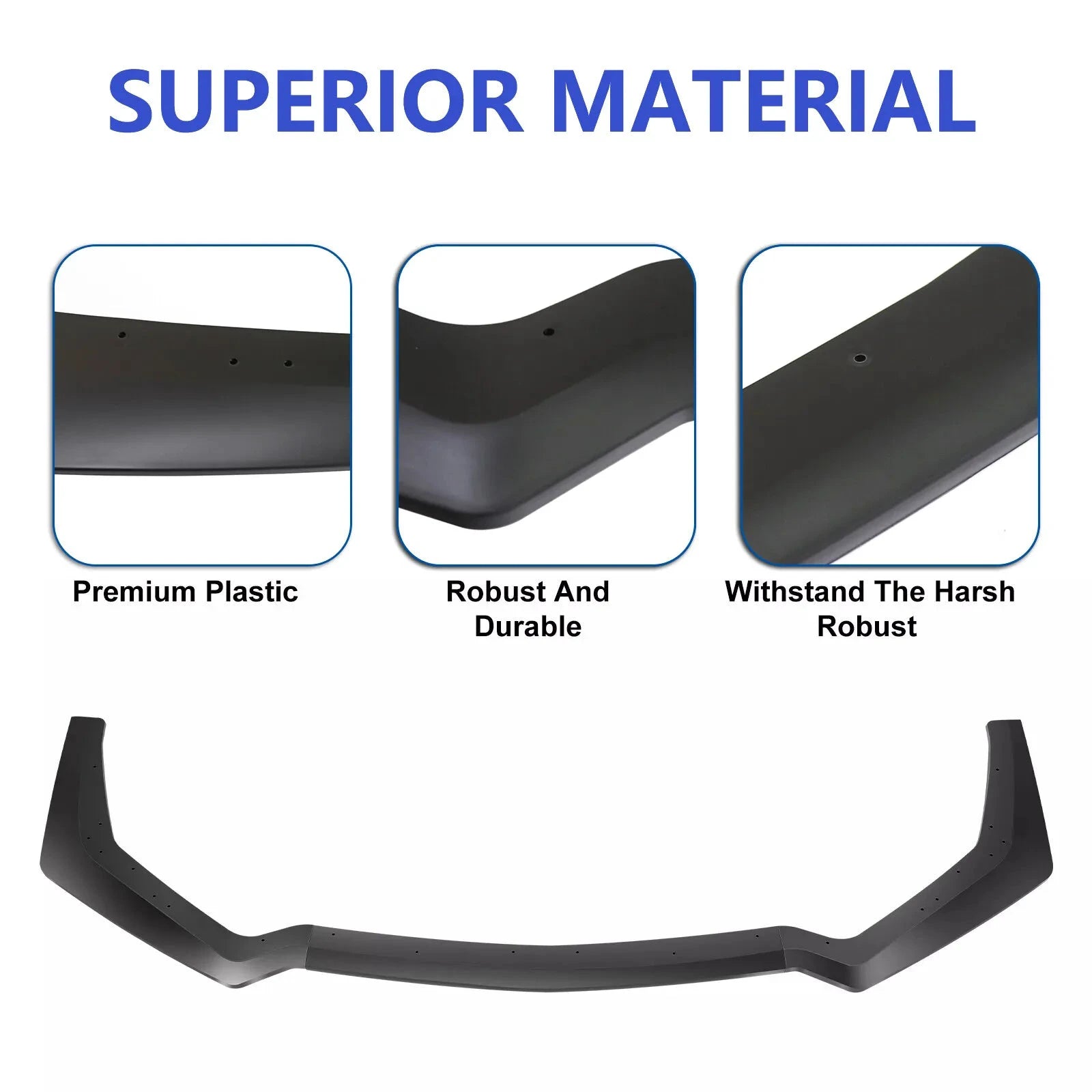 Ford Mustang GT Shelby GT500 Front Bumper Splitter Spoiler Lip Kit by superior interior and more