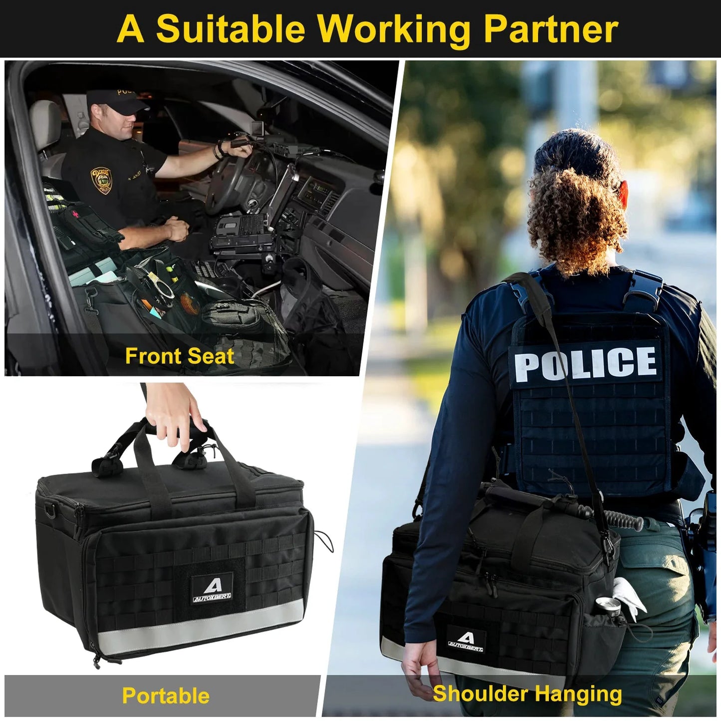 XUKEY Patrol Bag Organizer For Car Front Seat Tactical Gear by superior interior and more