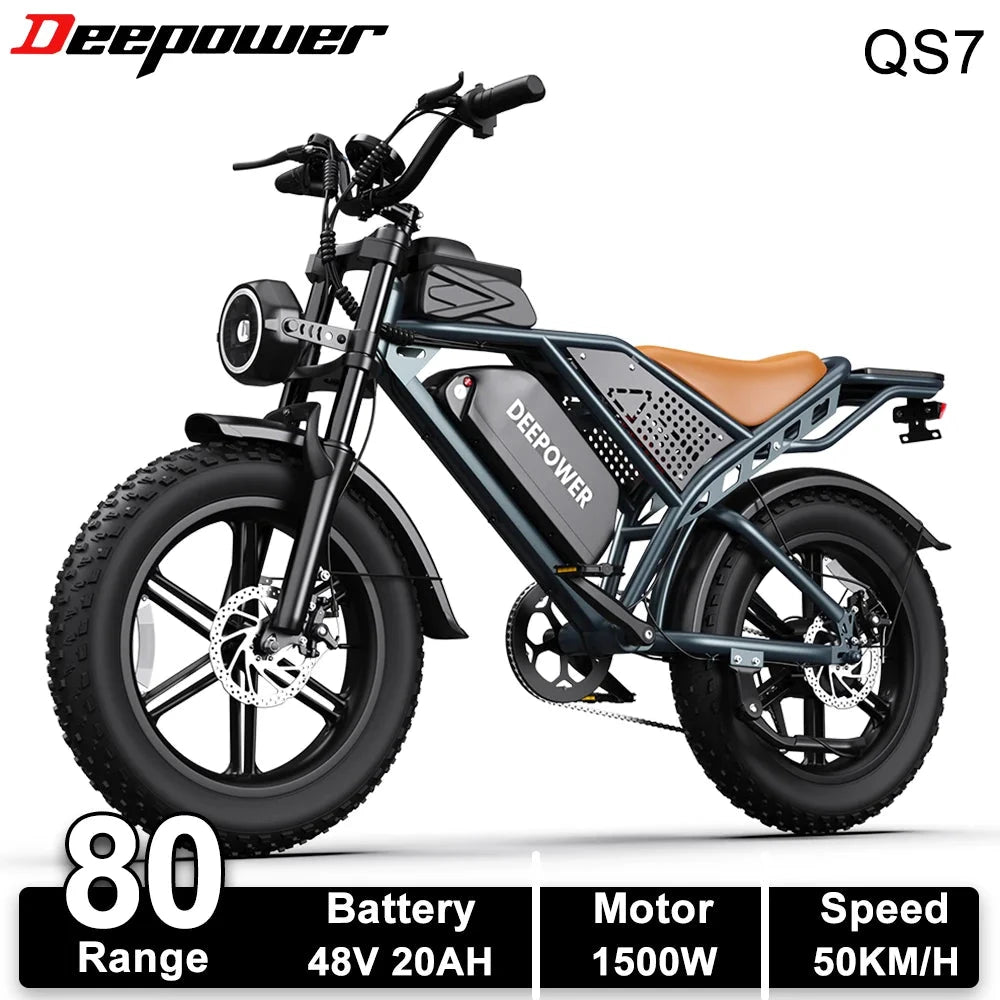 Dual Battery 1500W All Terrain Electric Bike For Adults by superior interior and more