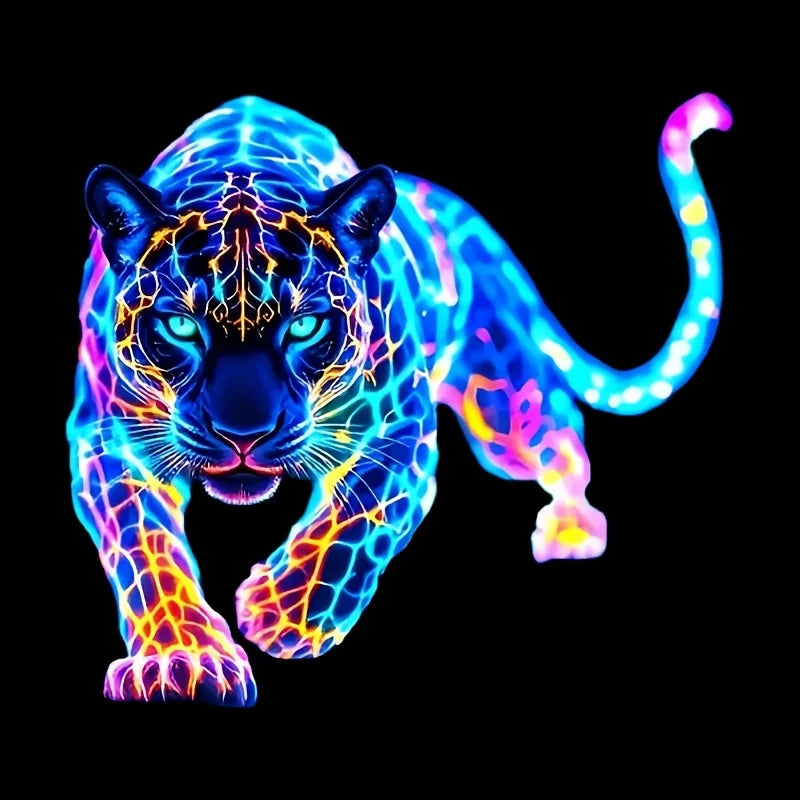 High Concerned Chemical Neon Leopard Motorcycle Sticker Decal Waterproof Vinyl
