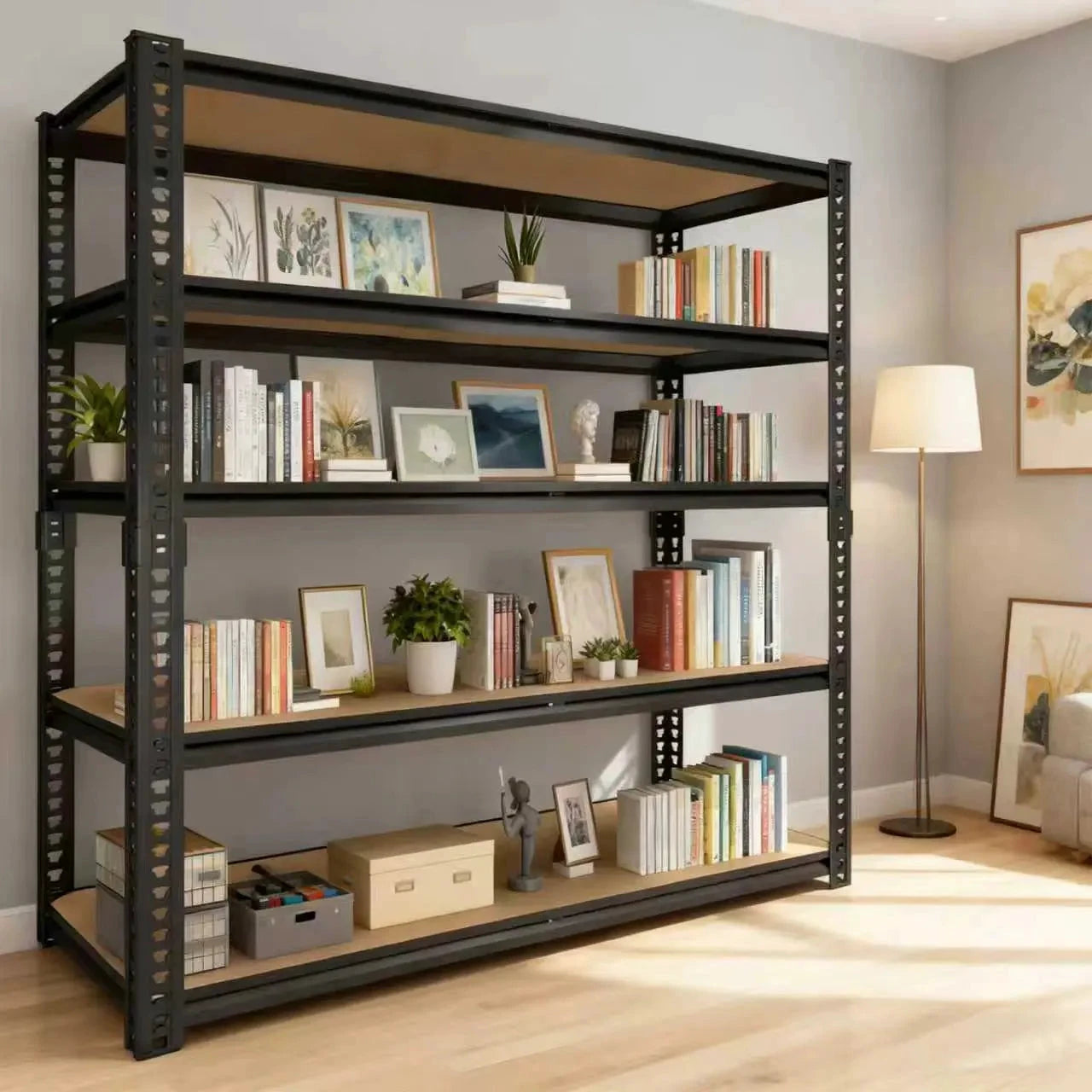 Sturdy Metal Garage Storage Racks Adjustable Height Tool Free Assembly by superior interior and more
