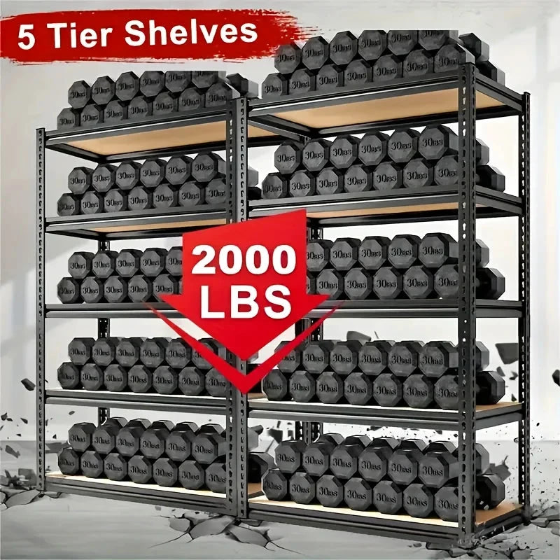 Heavy Duty 5 Tier Shelving Unit For Garages 2000 Lb by superior interior and more