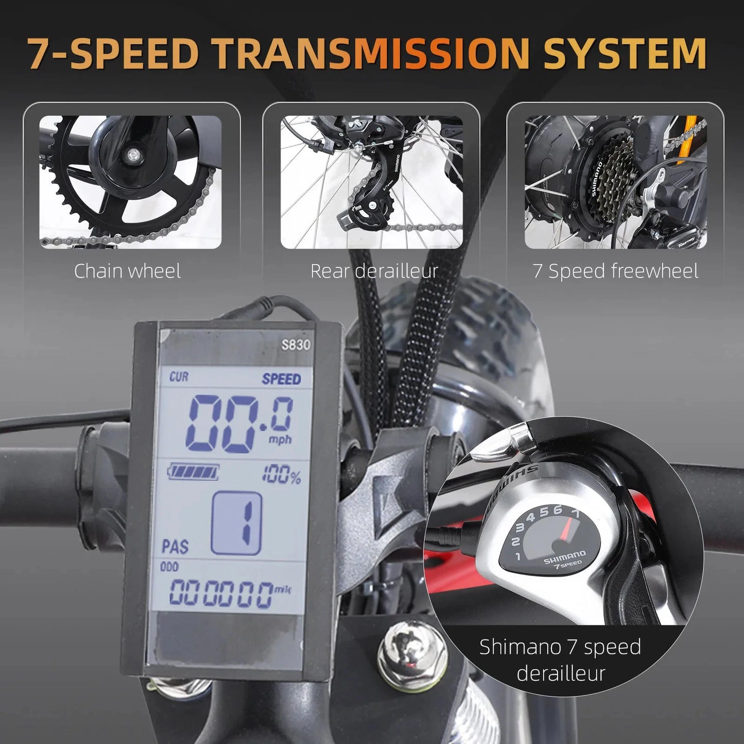 Xtion Electric Mountain Bike 750W Fat Tire Dual Suspension Ebike by superior interior and more