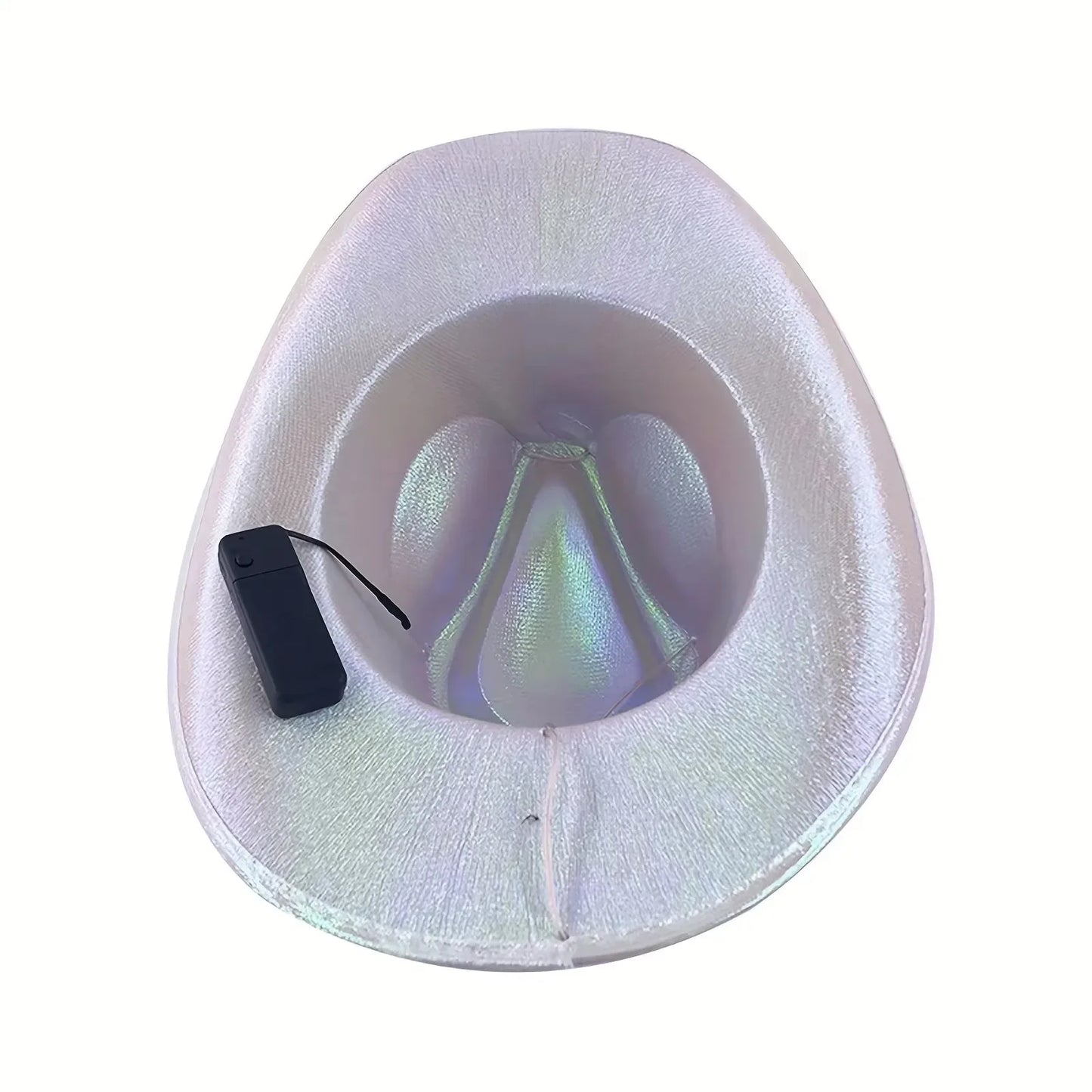 LED Light Up Cowboy Cowgirl Hat For Party Dancing Fun